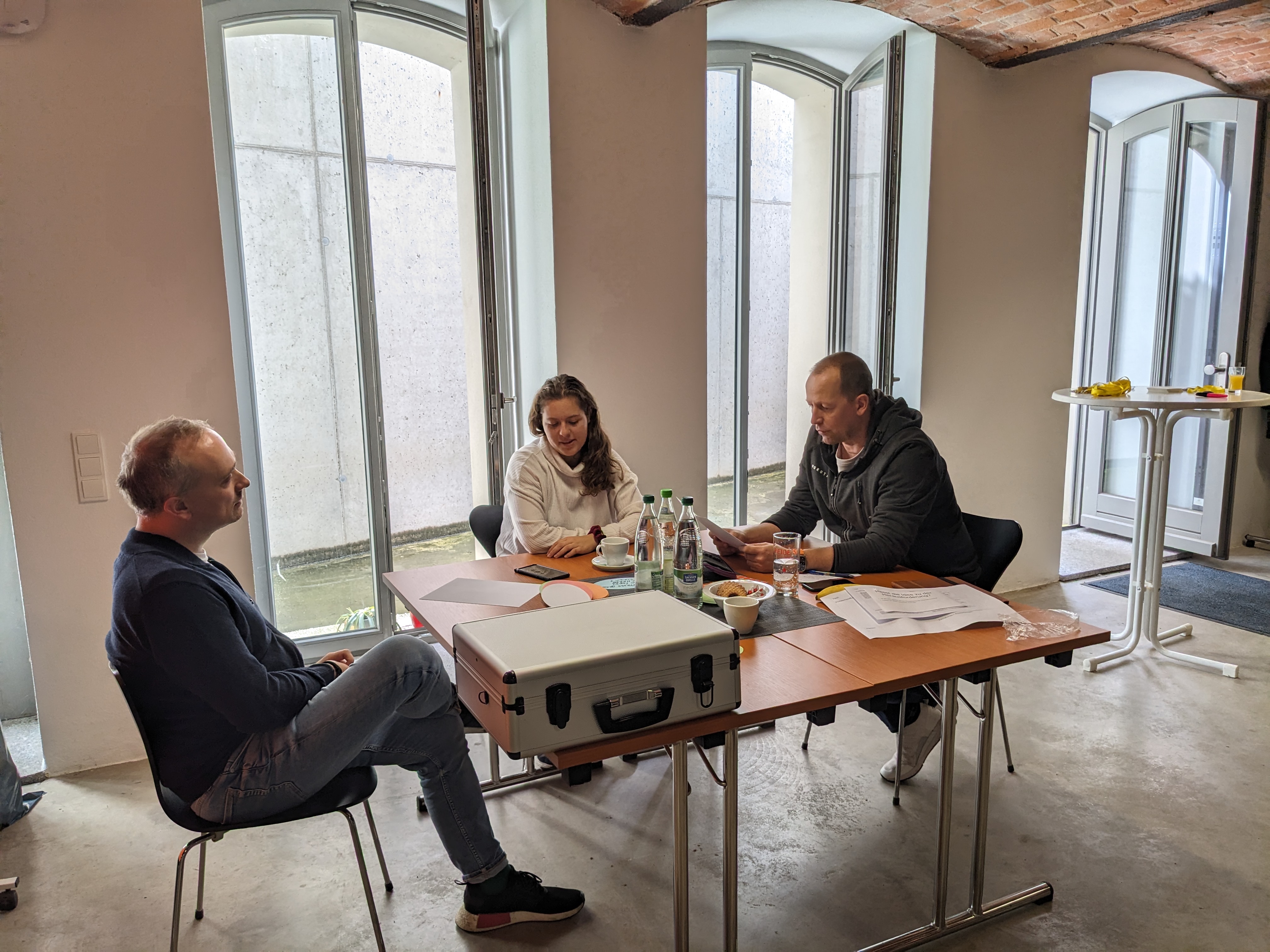 Die dritte Arbeitsgruppe sammelt ihre Ideen
