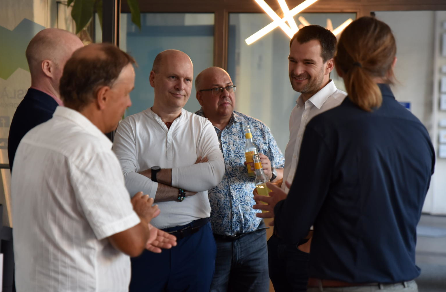 Gespräche im Anschluss an die Podiumsdiskussion