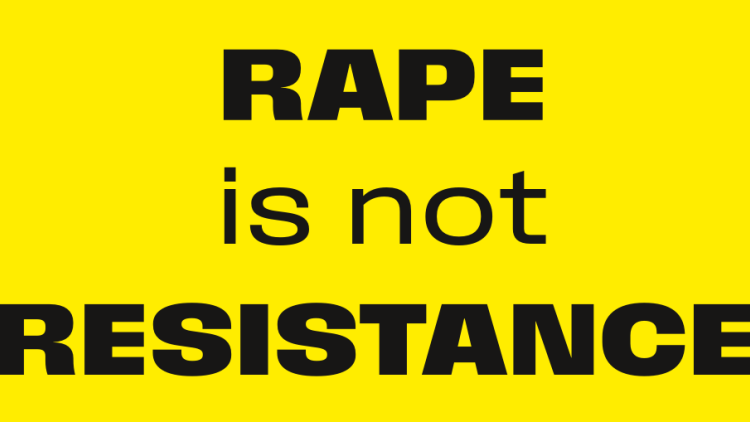 rape is not resistance